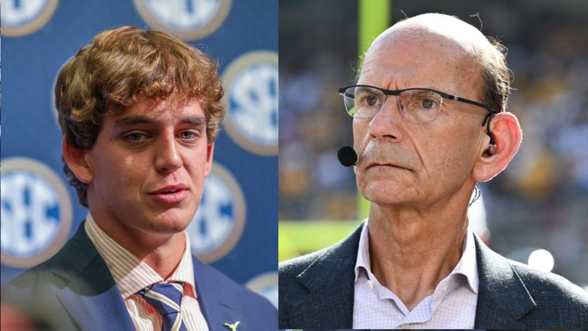 Arch Manning and Paul Finebaum