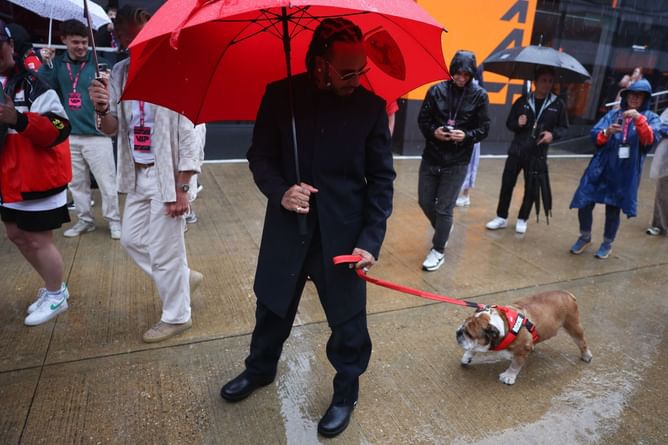 Marc Marquez reacts as Lewis Hamilton shares health update about his dog Roscoe