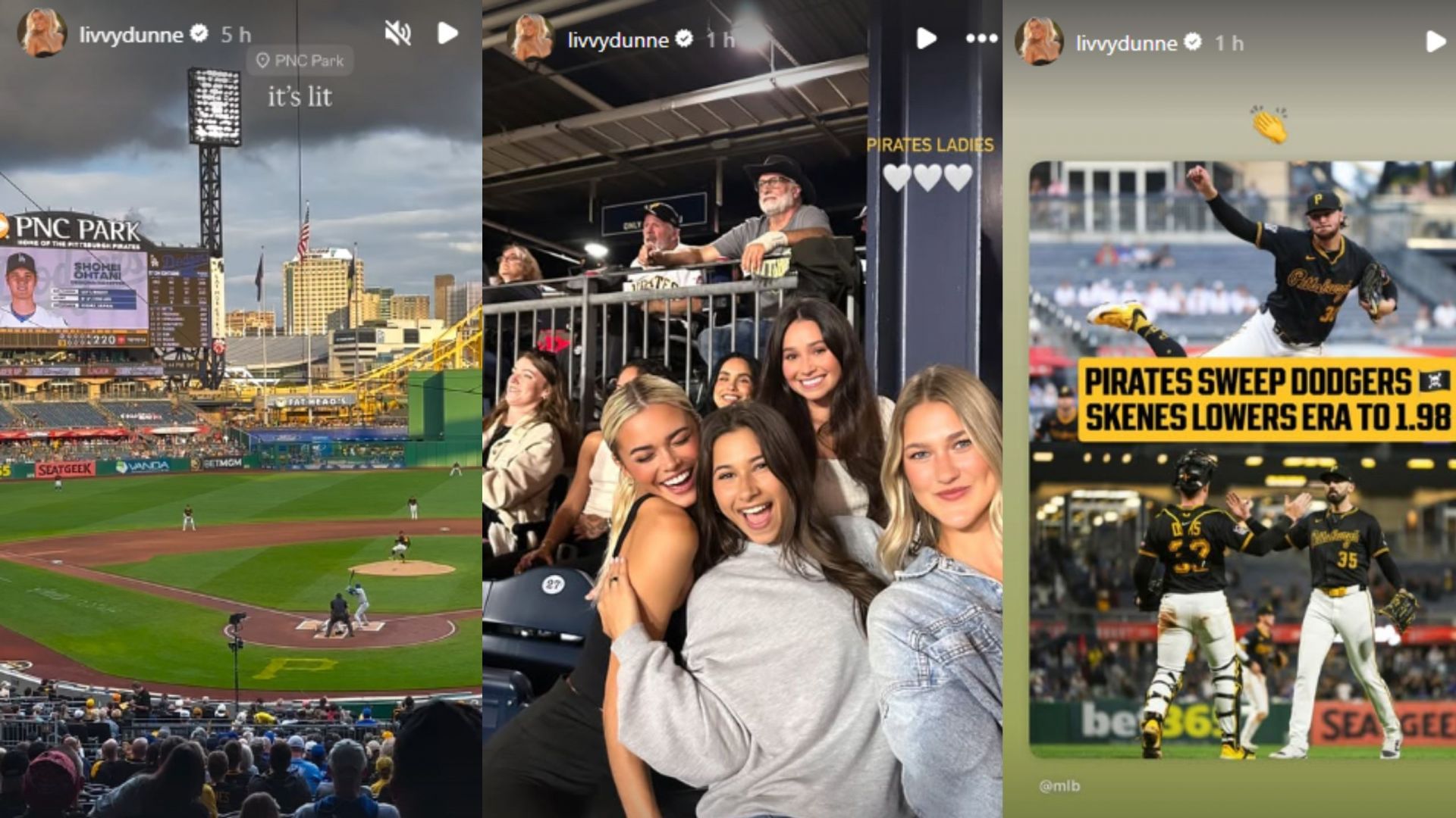 Screengrab of Olivia Dunne&#039;s Instagram stories [Image Source : Olivia Dunne&#039;s Instagram]