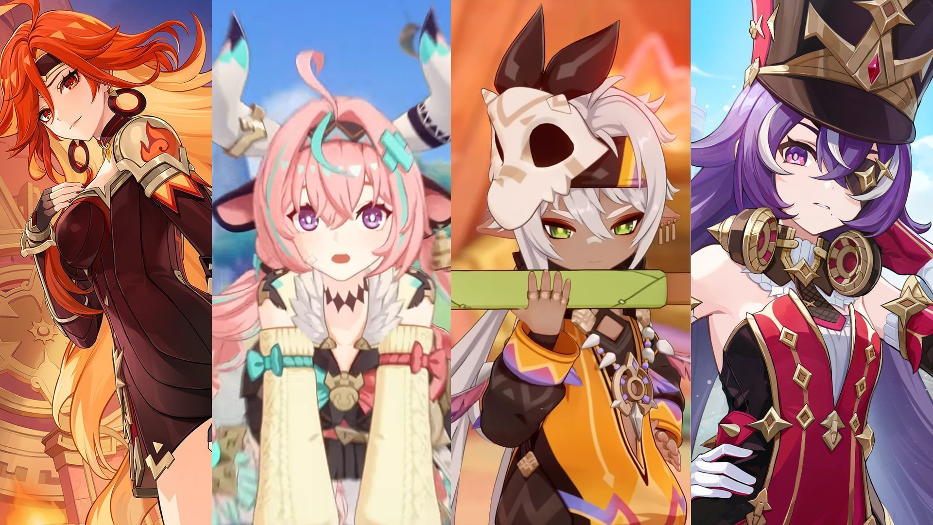 Mavuika, Varesa, Iansan, Chevreuse (Image via Sportskeeda Gaming/HoYoverse)