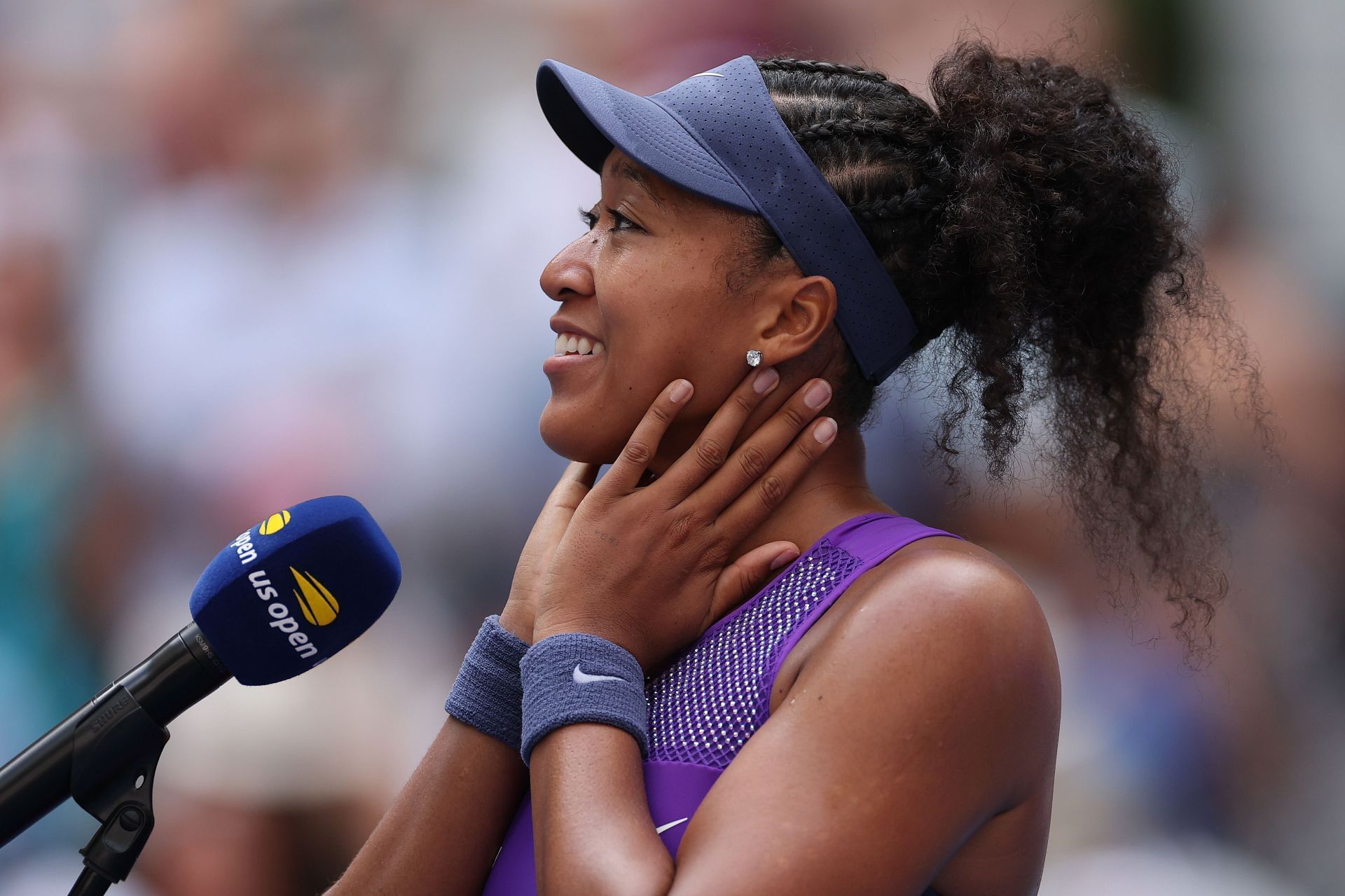An emotional Osaka was elated after the win - Source: Getty