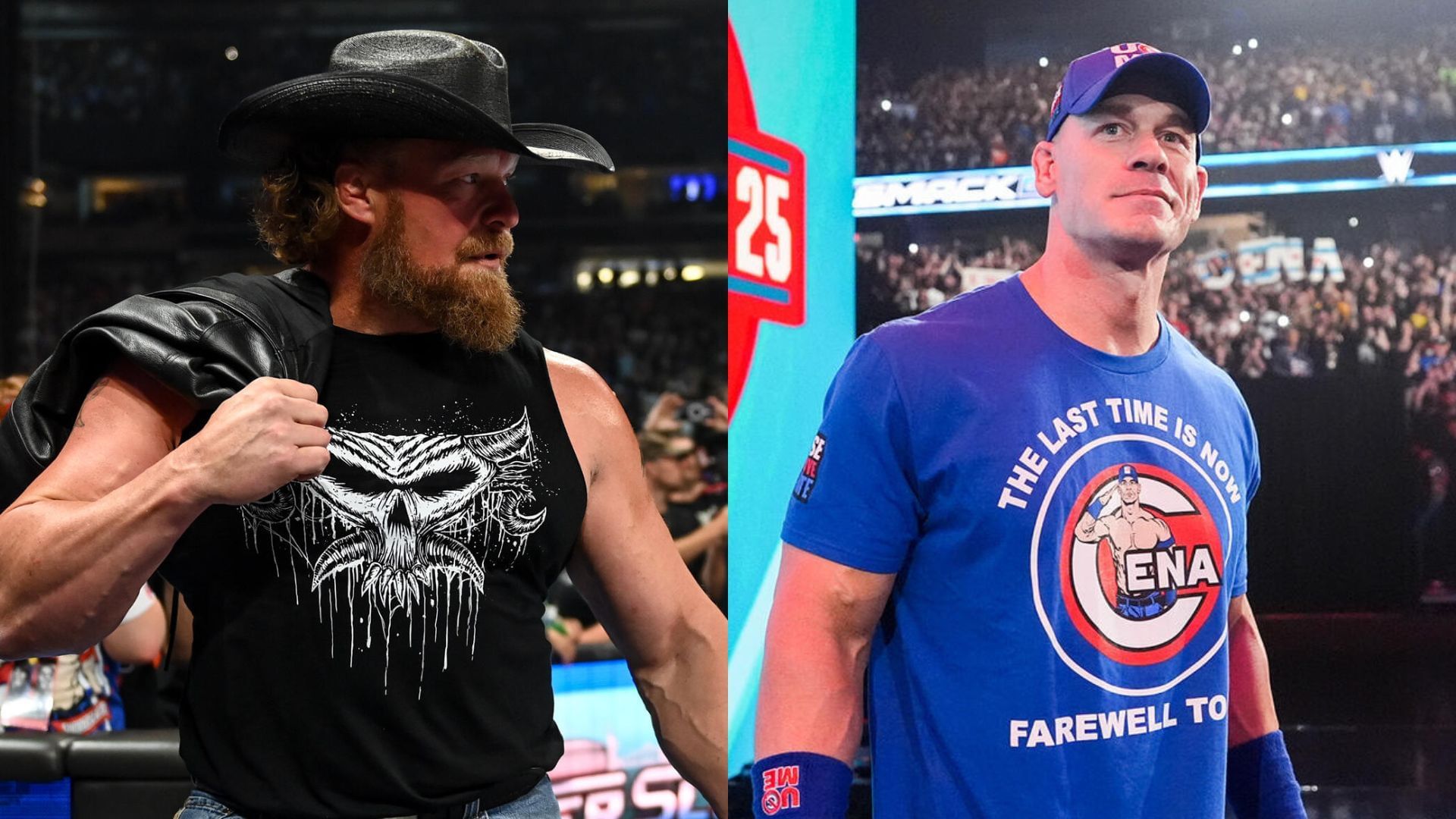 Brock Lesnar and John Cena! [Images from WWE.com]