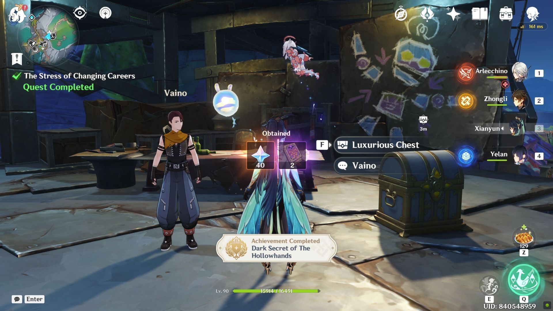 The Stress of Changing Careers quest reward (Image via HoYoverse)