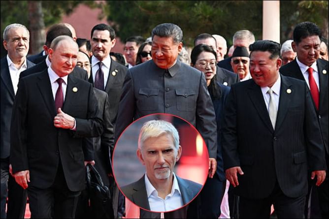 "This gives me the creeps": Damon Hill reacts to an image of Vladimir Putin, Xi Jinping, and Kim Jong Un