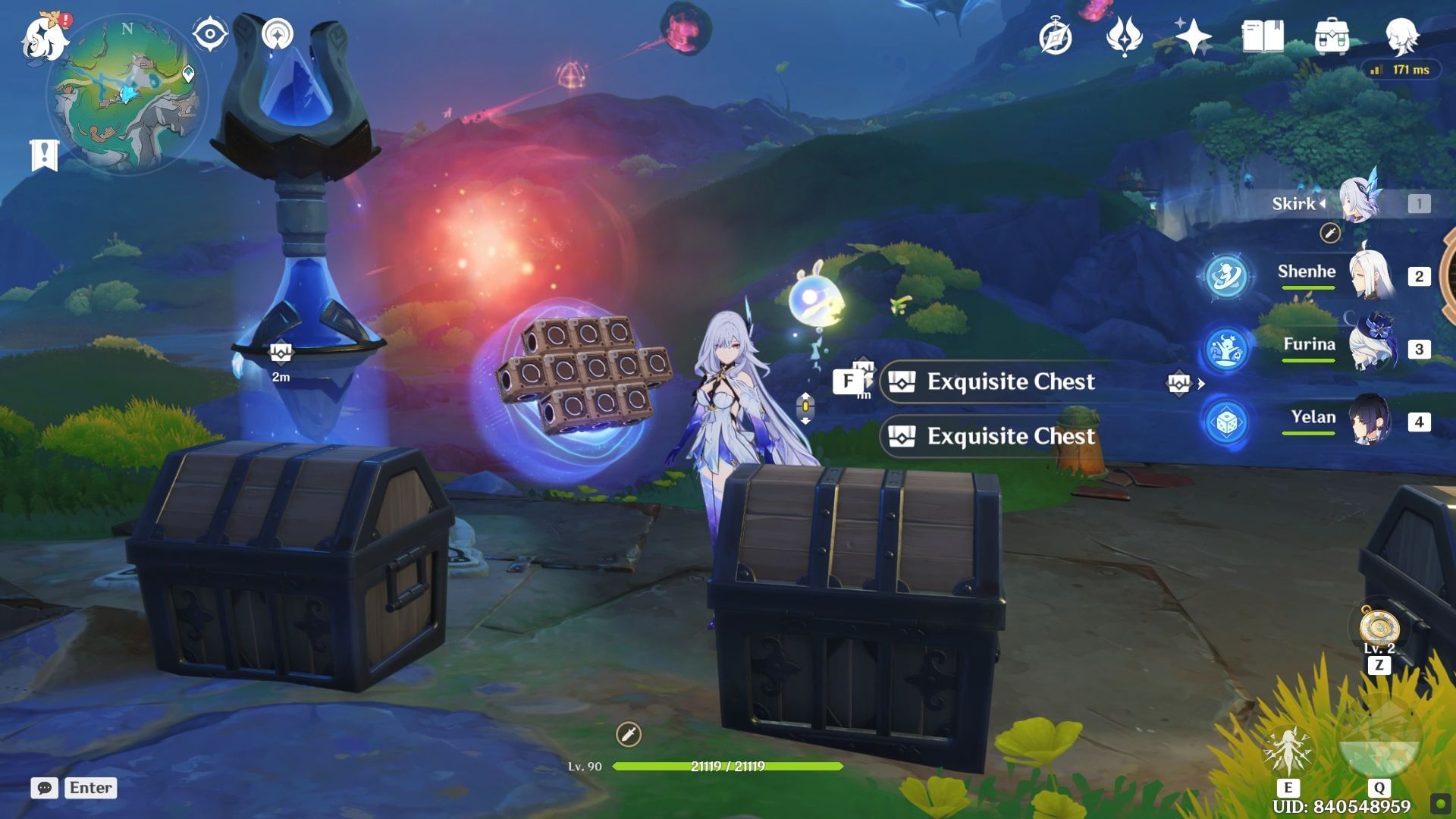 Open the chests (Image via HoYoverse)