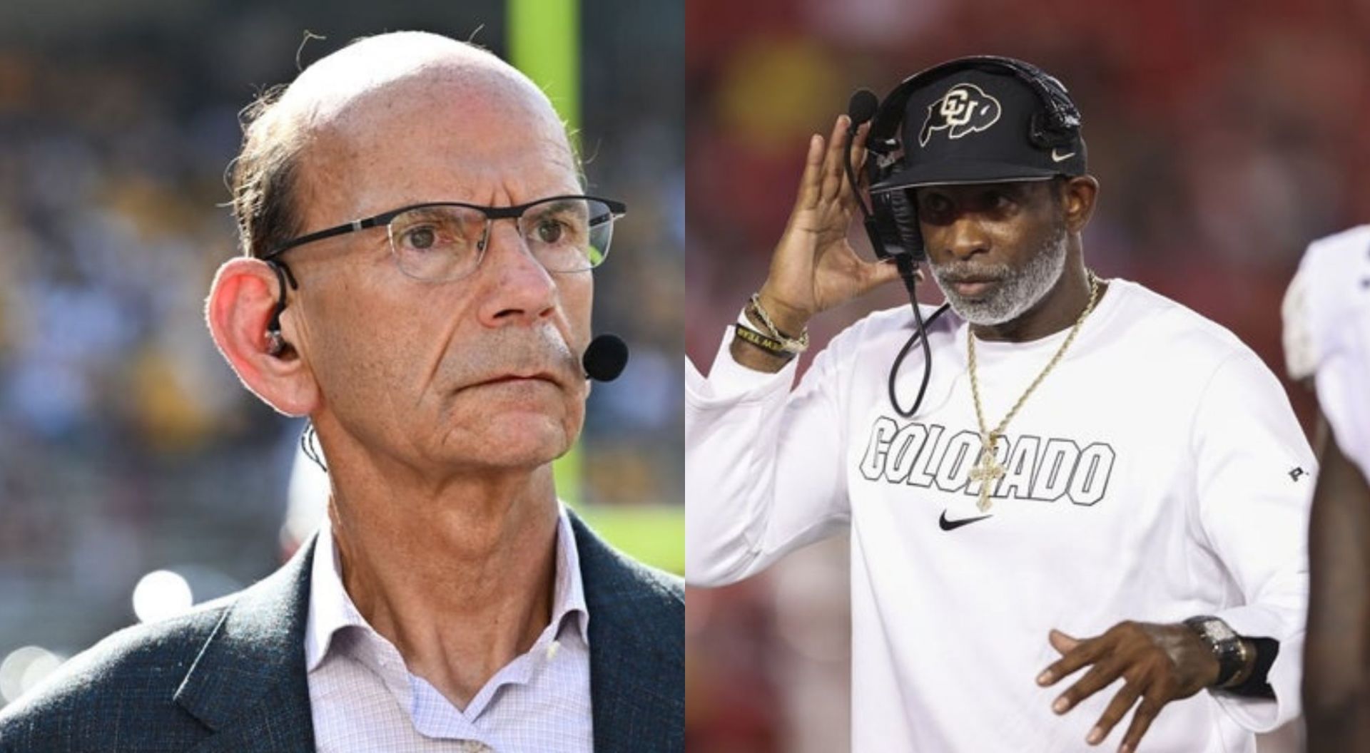 Deion Sanders and Paul Finebaum (Credit-Getty)