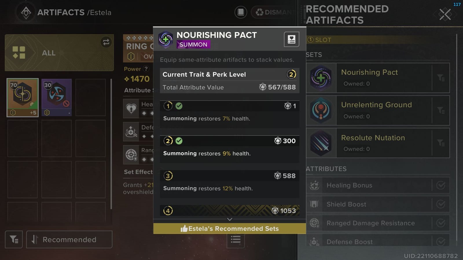 Best Mythic Artifacts for Estela in Destiny: Rising