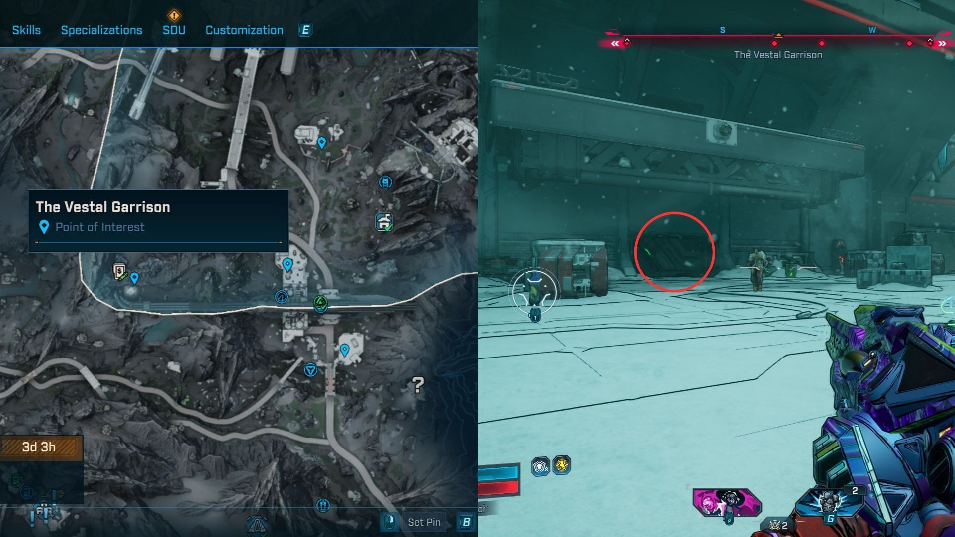 Head inside the main door of the Order facility (Image via 2K)