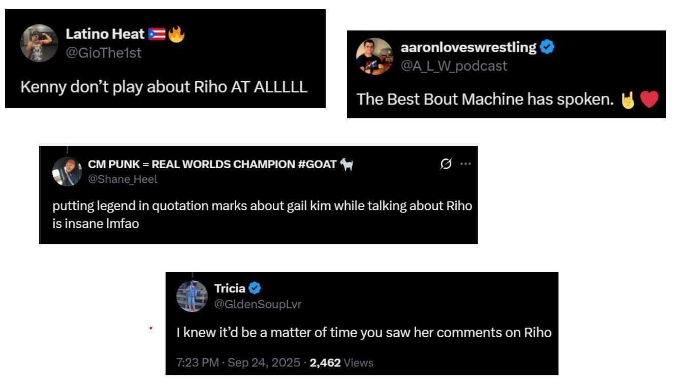 Fan reactions [Screenshots taken from X]