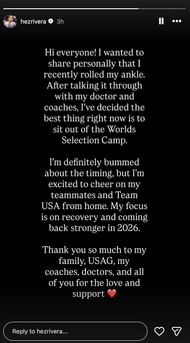 Hezly Rivera makes a heartbreaking announcement | Instagram@hezrivera