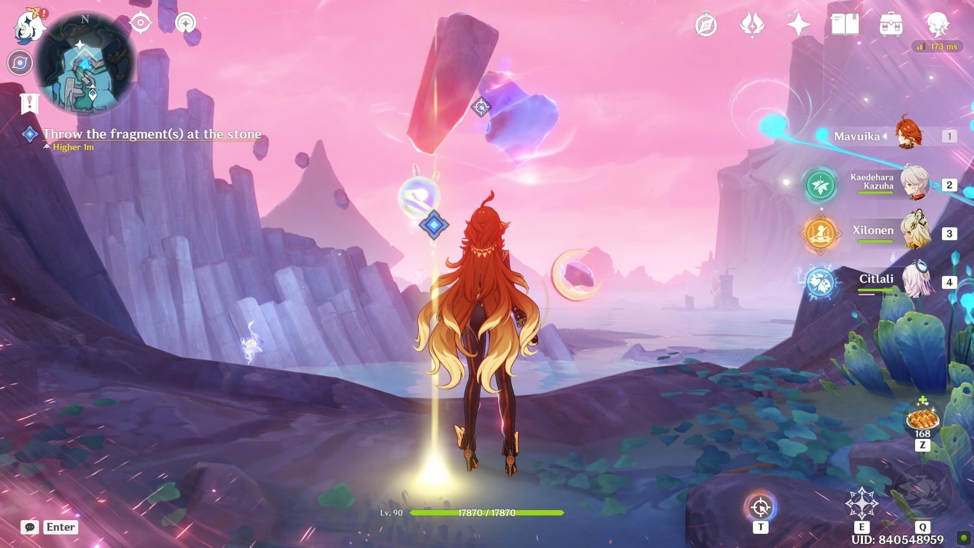 Throw the fragment (Image via HoYoverse)