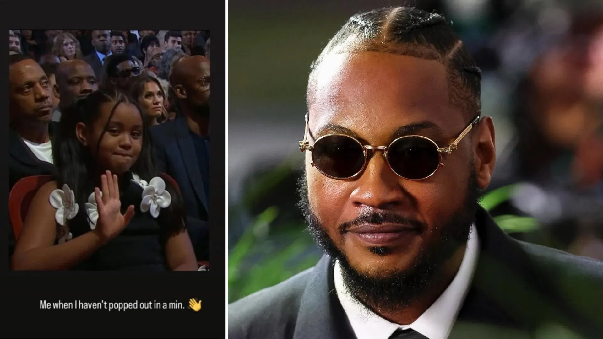 Carmelo Anthony&rsquo;s ex Mia Burks in stitches over daughter&rsquo;s viral antics at Hall of Fame ceremony