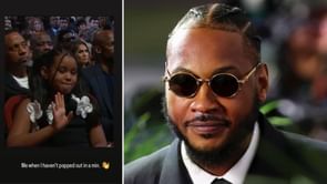 "She’s so unserious": Carmelo Anthony’s ex Mia Burks in stitches over daughter’s viral antics at Hall of Fame ceremony