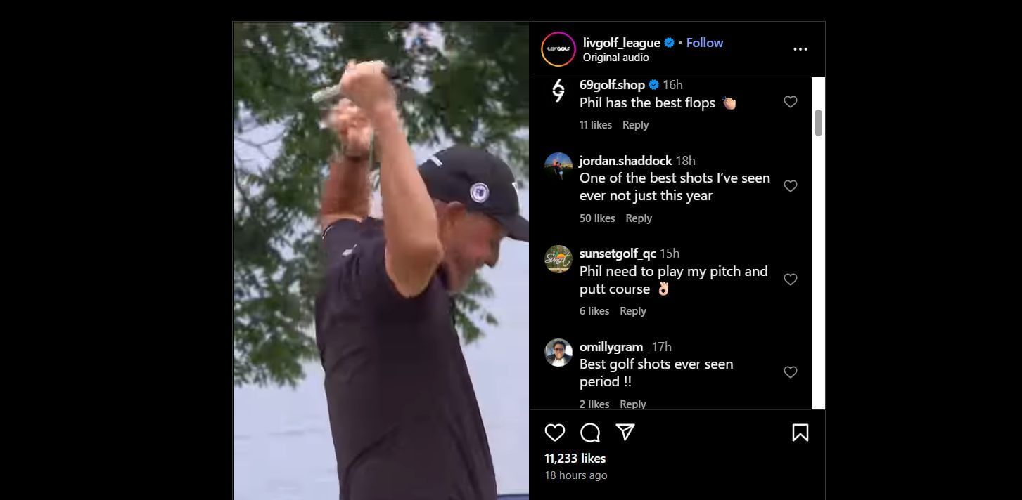 Still taken from LIV Golf&#039;s Instagram post (Image Credit: Instagram @livgolf_league)