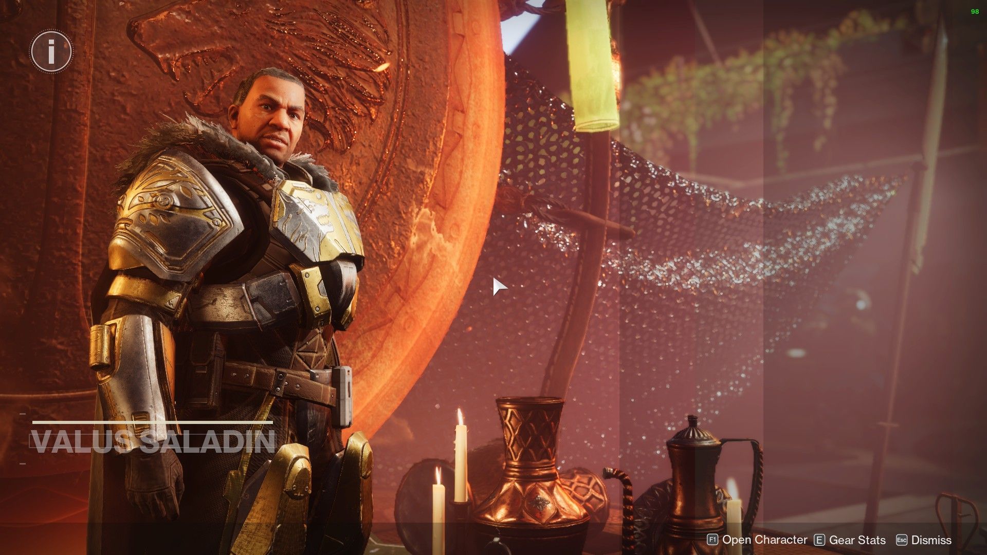 Lord Saladin as Iron Banner vendor (Image via Bungie) 