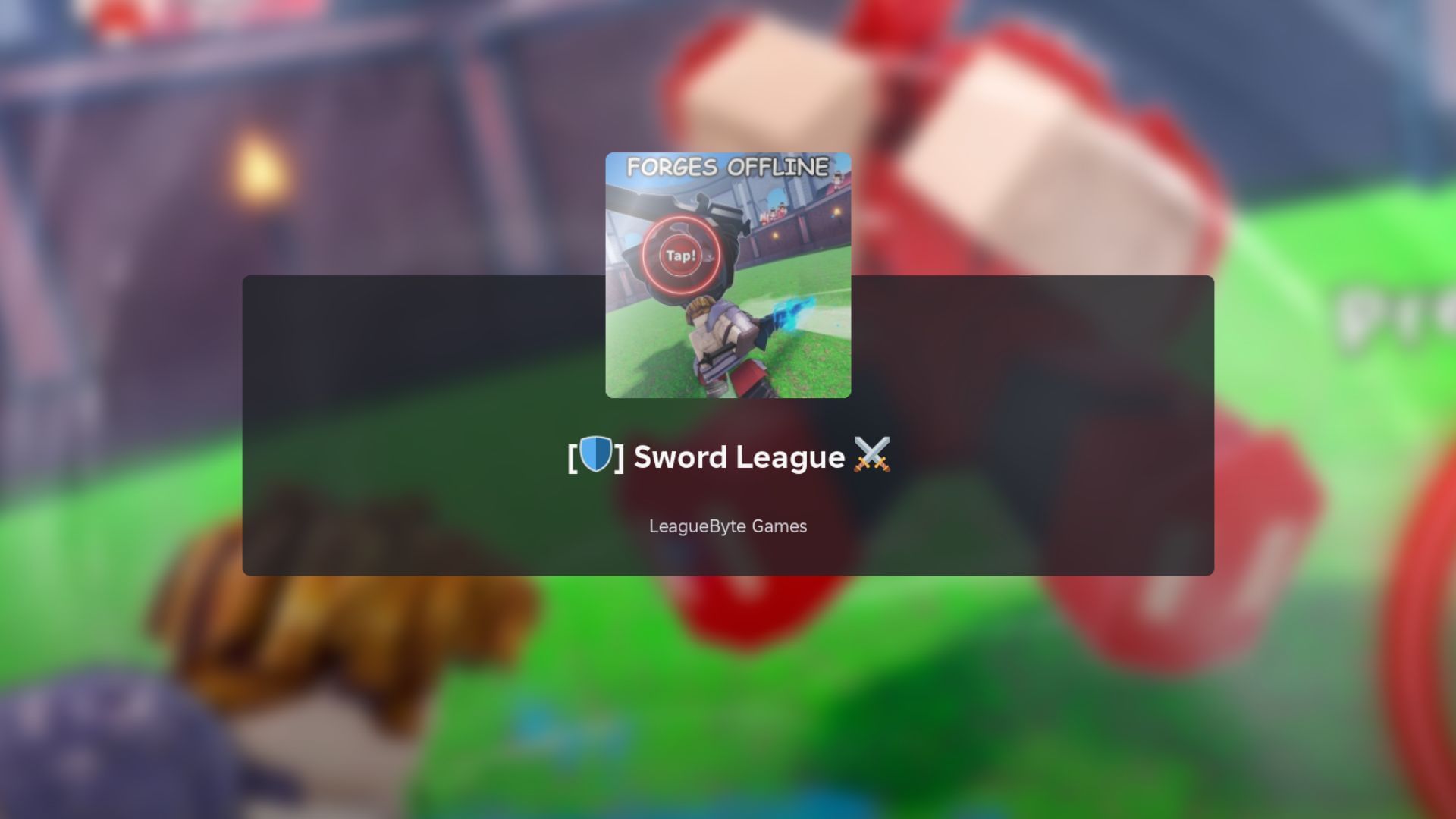 Swords can continue to forge when you are offline (Image via Roblox)