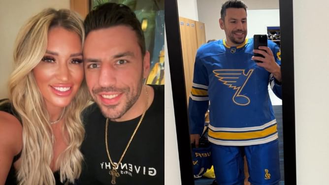 Milan Lucic's wife Brittany drops two-word hype message as he dons St. Blues gear following two-year hiatus from hockey