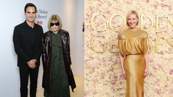 PICTURES: Roger Federer turns heads alongside actress Cate Blanchett & fashion icon Anna Wintour during Uniqlo showcase at MoMA