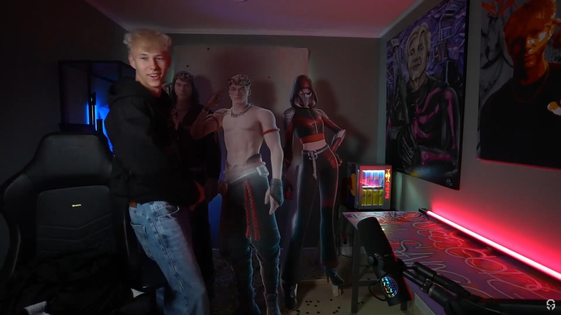 MrSavage reveals his Icon Series skins in Fortnite (Image via YouTube/MrSavage)