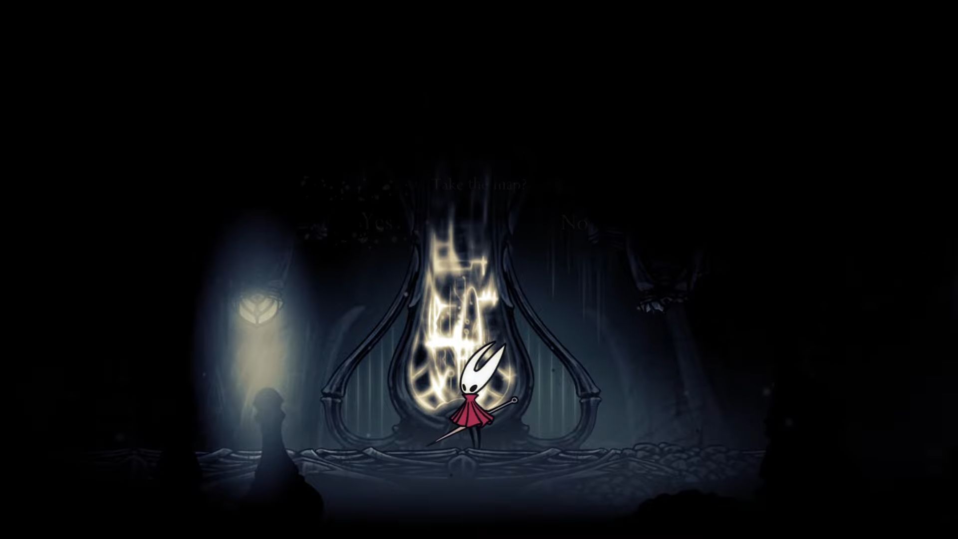 The Altar will give you a map (Image via Team Cherry, Tealgamemaster on YouTube)