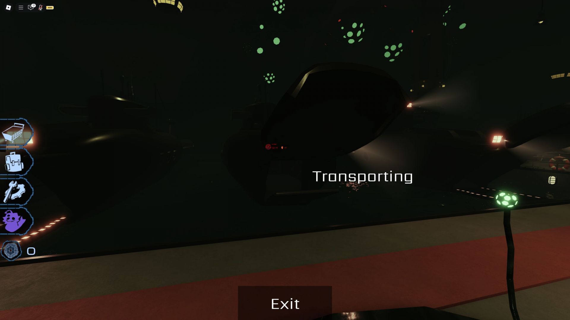 Venture to the depths of the Hadal Blacksite using the submarines (Image via Roblox)