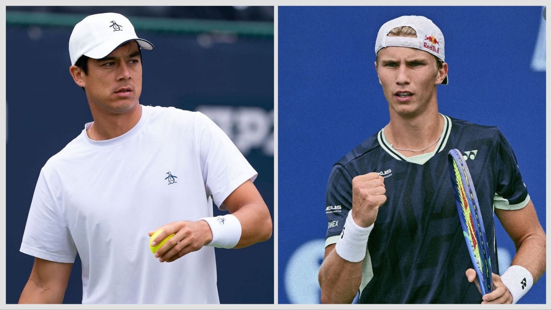 Mackenzie McDonald vs Nikolai Budkov Kj&aelig;r is one of the final qualifying round matches at the Chengdu Open 2025. (Photos: Getty, Instagram - nikolaibkjar)