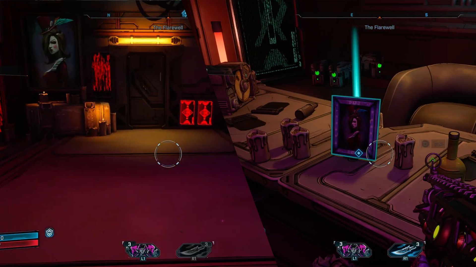 The Tasteful Portrait can be found on a table inside a shrine-like room dedicated to Moxxi (Image via Gearbox Software)