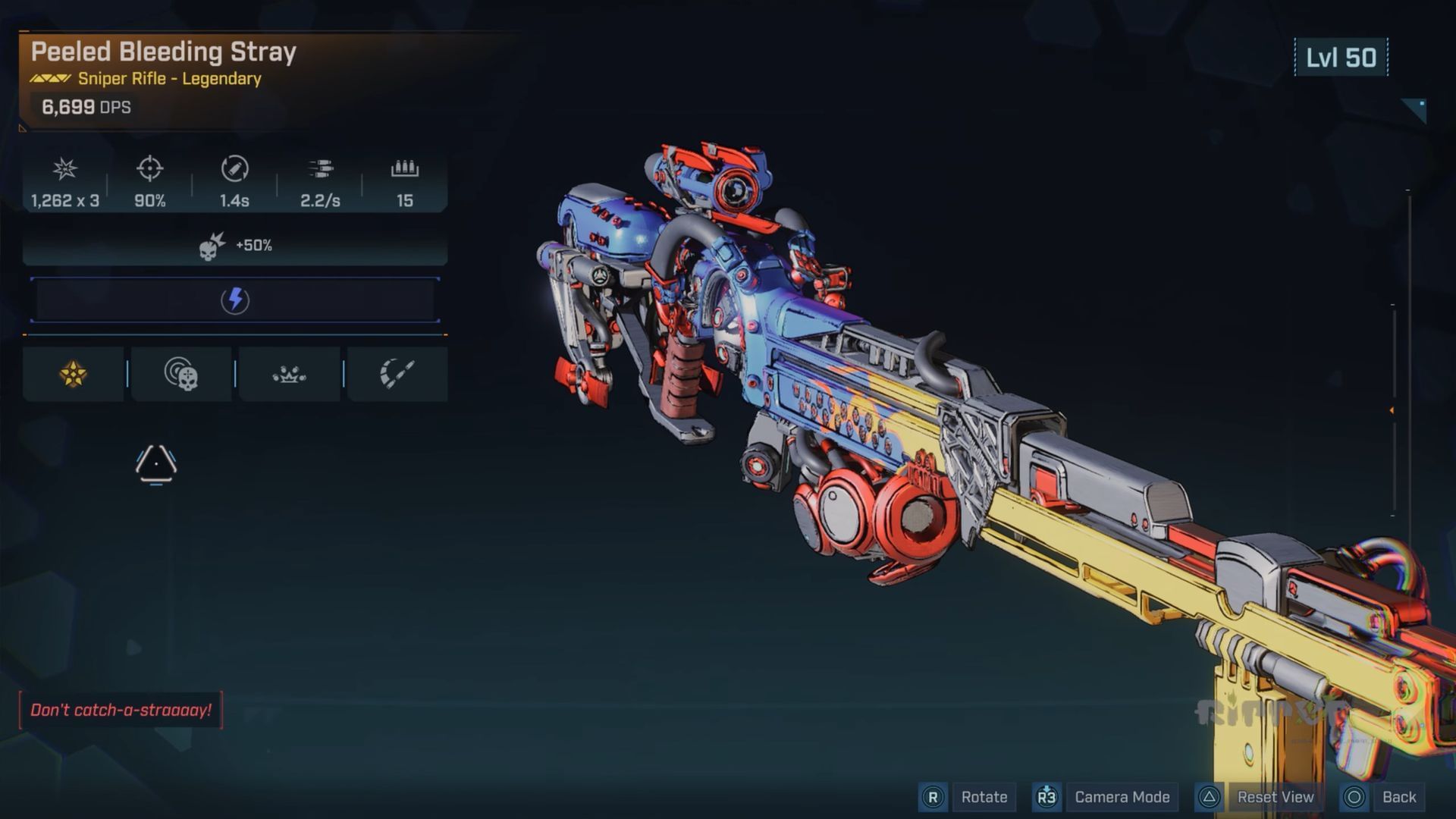 The Stray is a Legendary sniper rifle in Borderlands 4 manufactured by Ripper