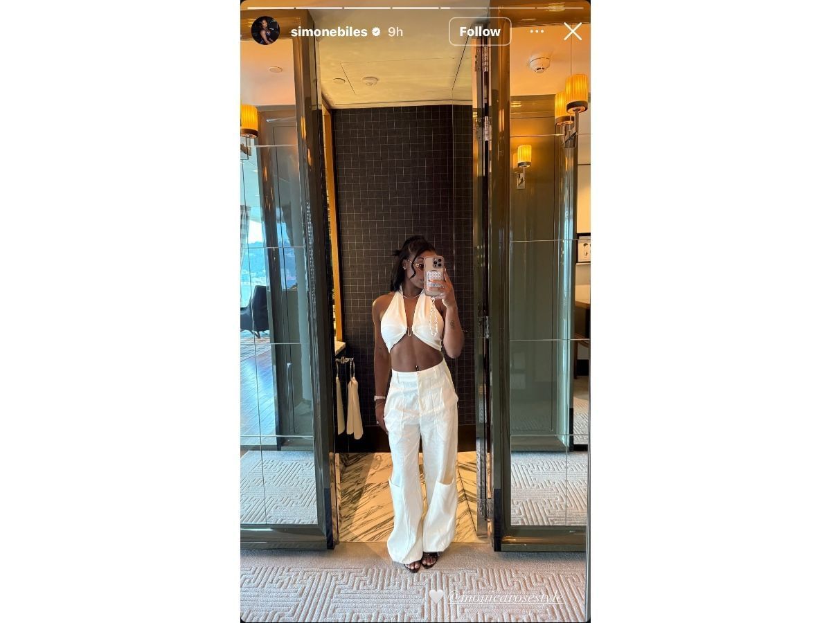 Biles&rsquo; Instagram story (@simonebiles)