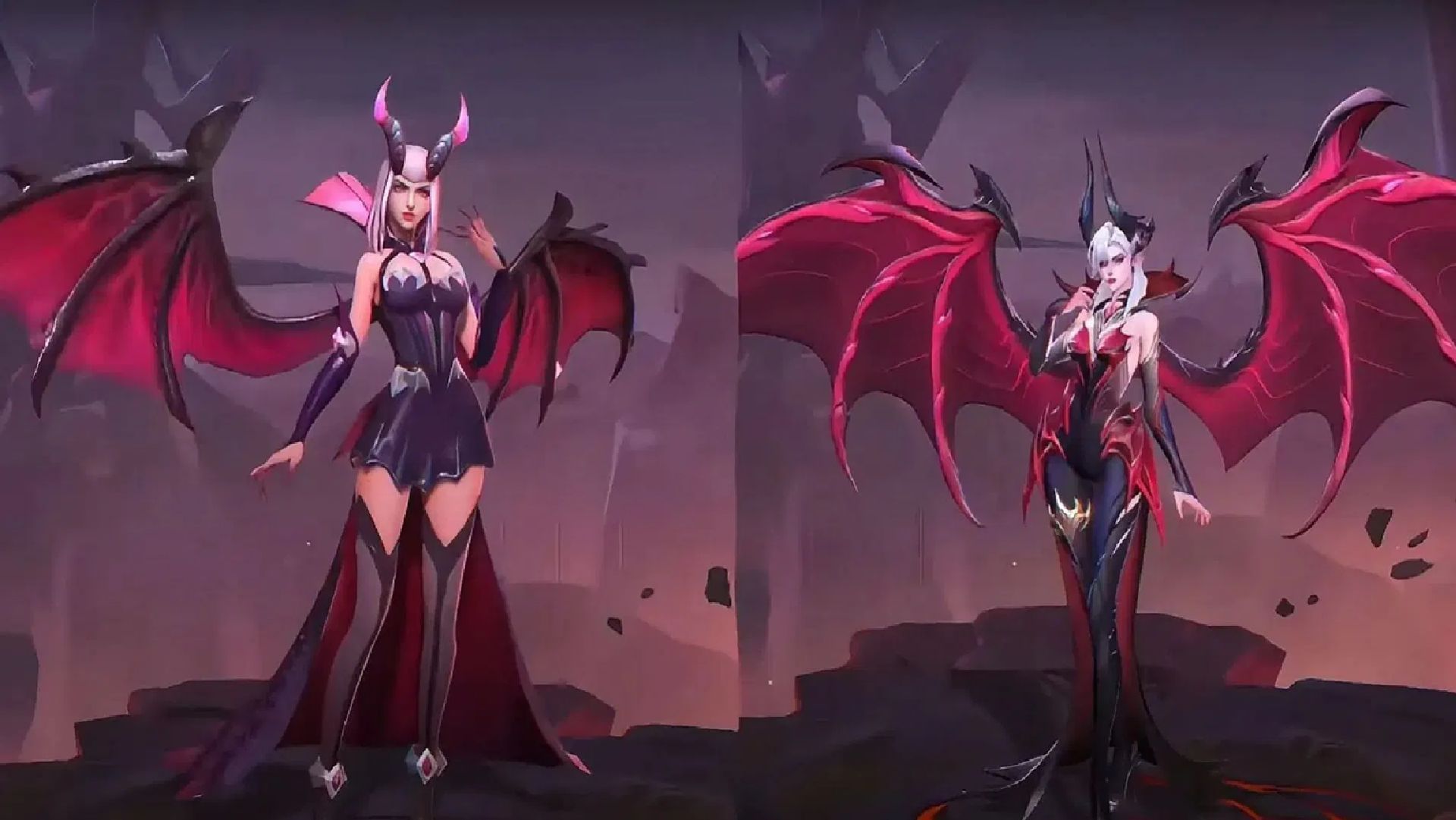 Alice revamp: Before (left) and After (right) images (Image via Moonton Games)