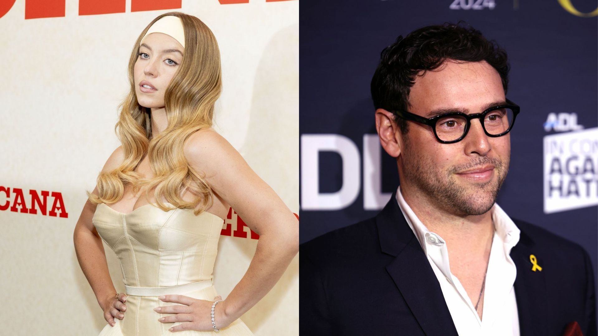 Sydney Sweeney, Scooter Braun (Images via Getty)