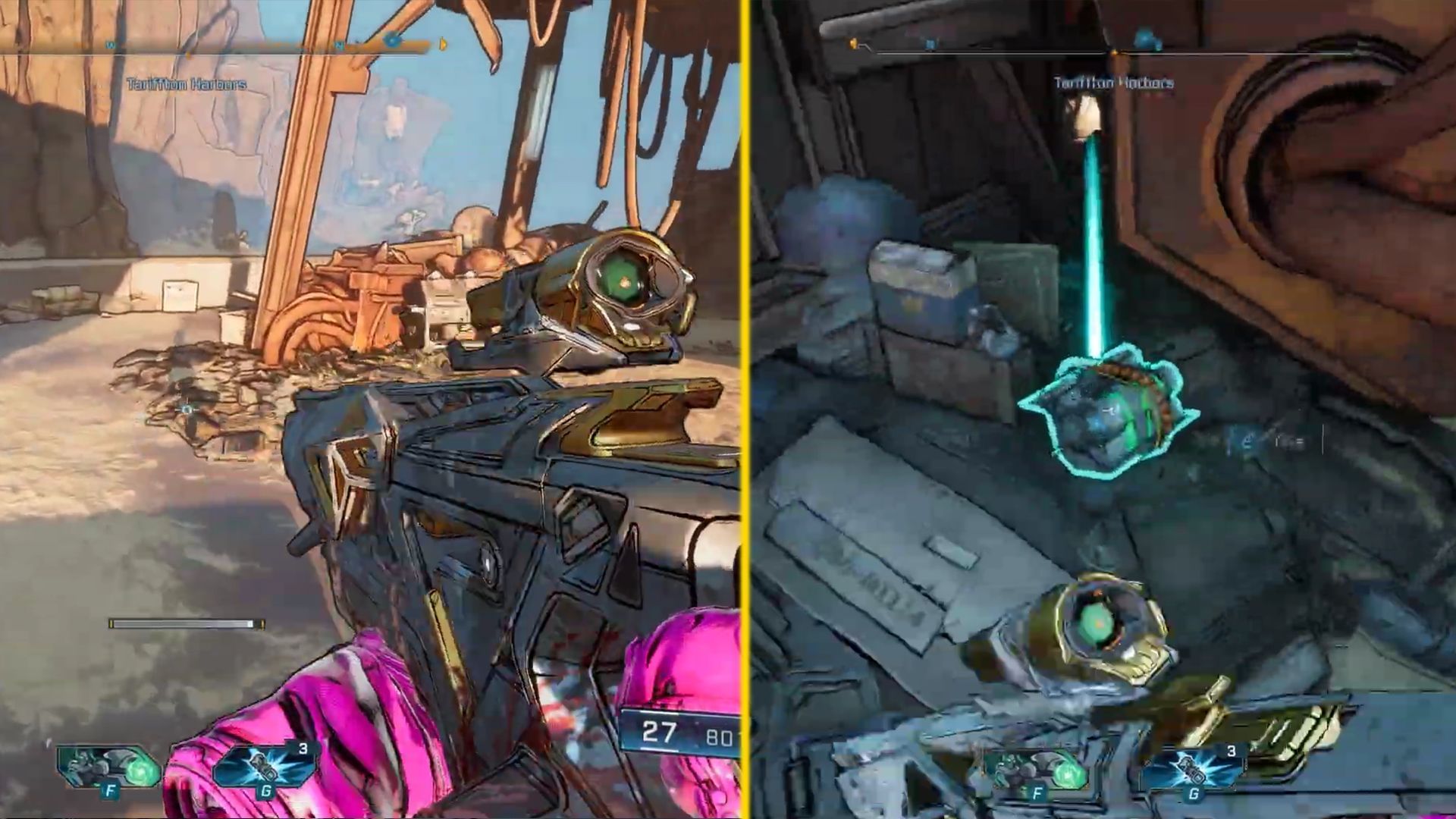 The one Boomstick is located to the left side of the arena, upon some rubble (Image via Gearbox Software)