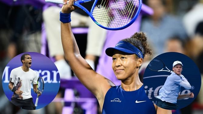 Naomi Osaka puts heartbreaking loss behind her as she returns to US Open to enjoy Jannik Sinner vs Felix Auger-Aliassime SF showdown