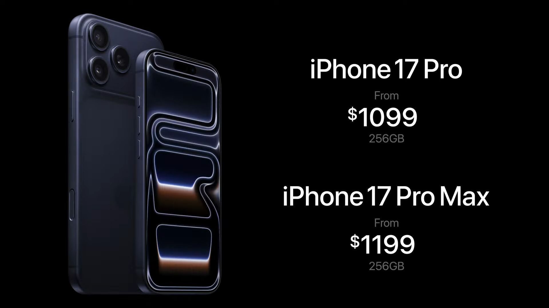 iPhone 17 Pro series pricing revealed (Image via Apple)