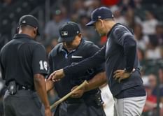 “Astros can’t help themselves” - Fans draw parallels to team’s 2019 scandal as umpire seizes Taylor Trammell’s bat in bizarre incident vs. Yankees
