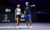 Jessica Pegula with her coach Mark Knowles at the WTA Finals 2024 - Source: Getty