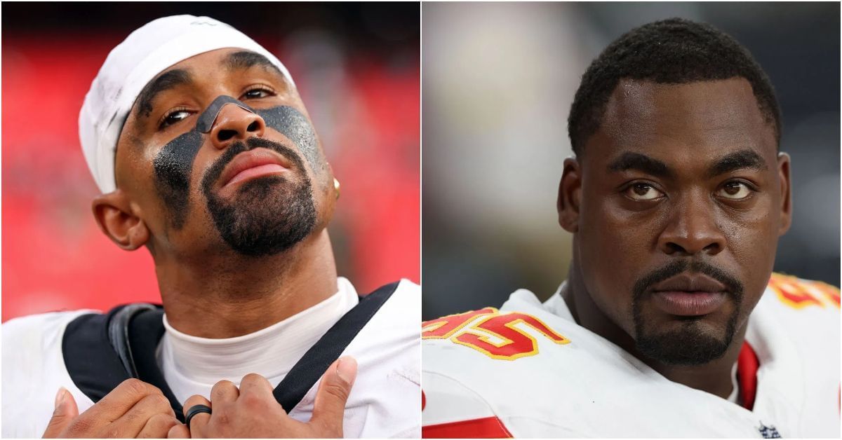 Hot mics catch Jalen Hurts brutally roasting Chris Jones after Chiefs DT takes jab at Eagles QB