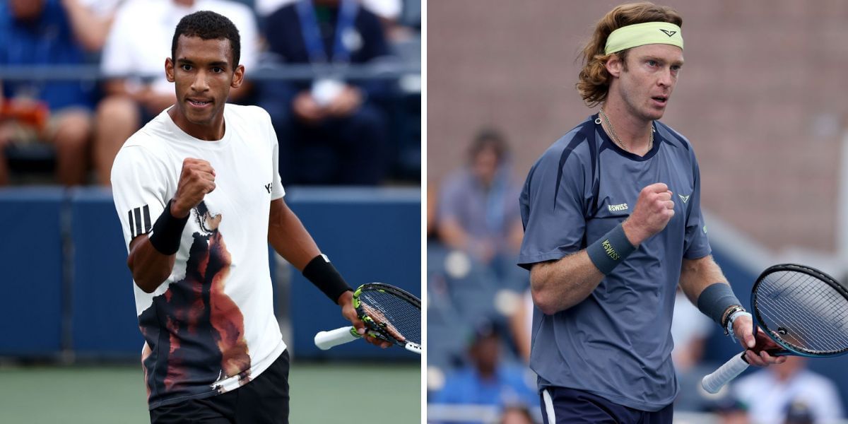 Felix Auger-Aliassime (L) vs Andrey Rublev (R) preview, (Source: Getty Images)