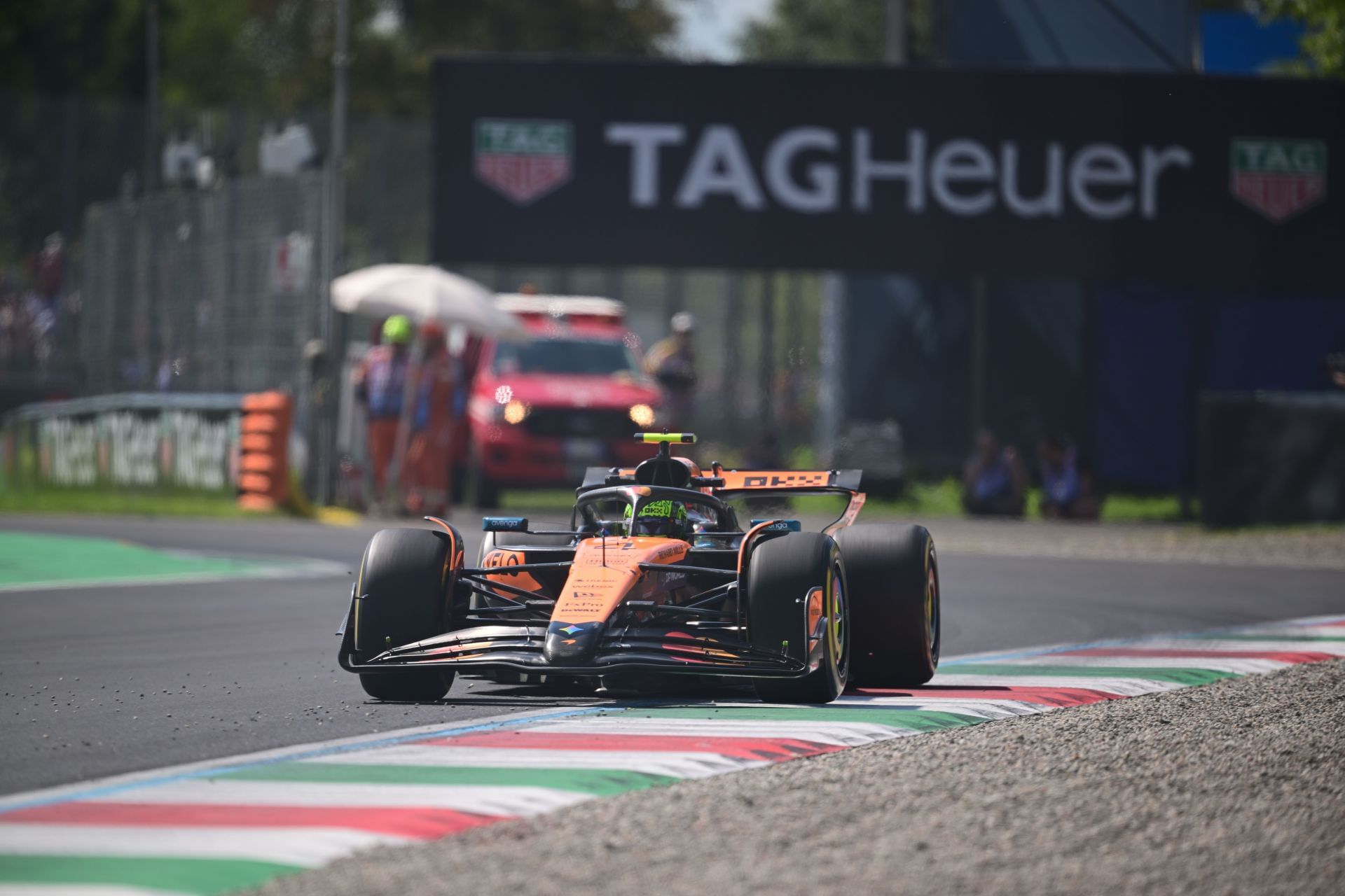 Lando Norris during the 2025 F1 Italian GP (Getty Images)