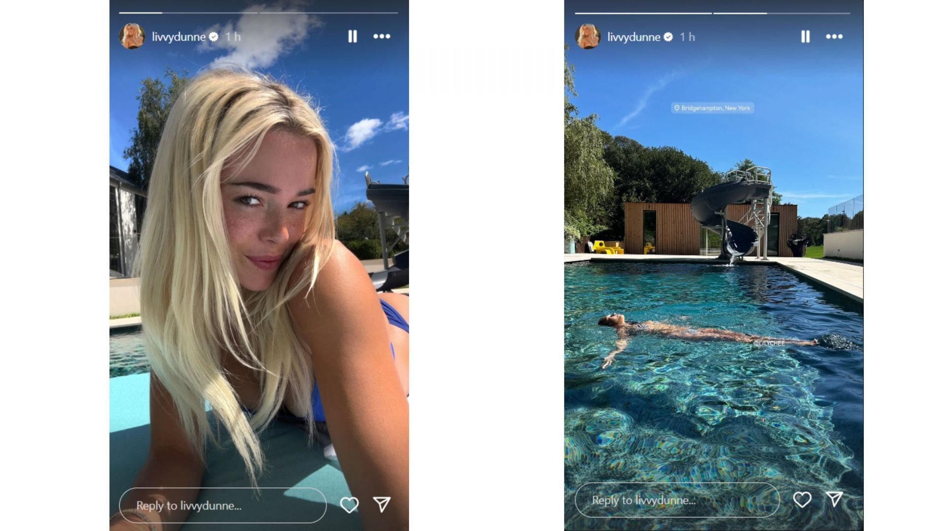 Screenshot of story (IG/@livvydunne)