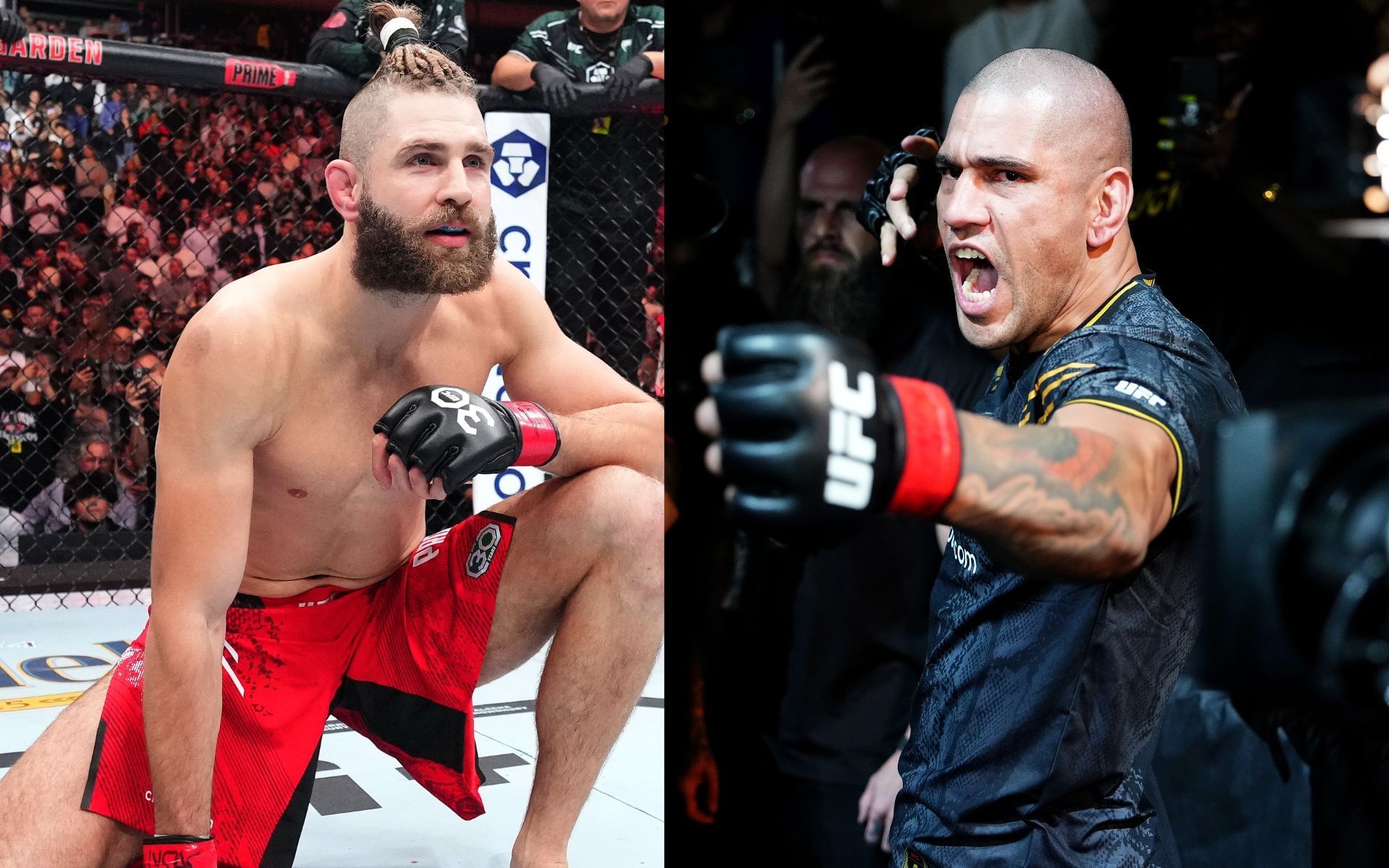 Jiri Prochazka (left) talks about Alex Pereira (right). [Images courtesy: Getty]