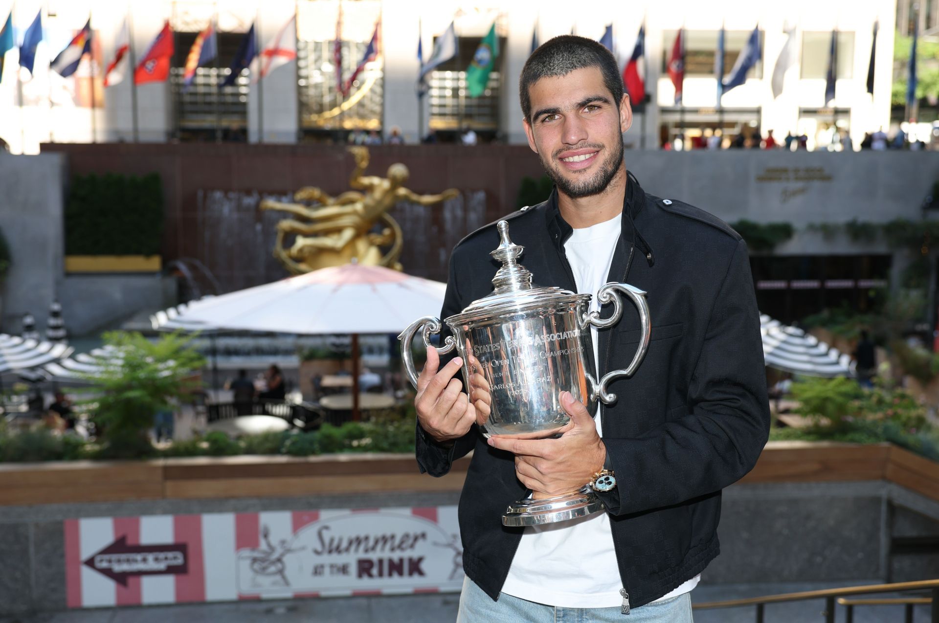 Carlos Alcaraz at the US Open 2025. (Photo: Getty)