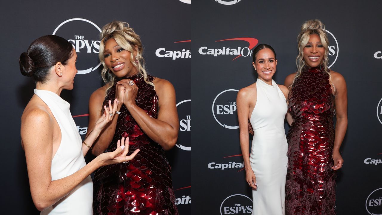 Serena Williams shows off special gift from close friend Meghan Markle on her 44th birthday. Credit: GETTY