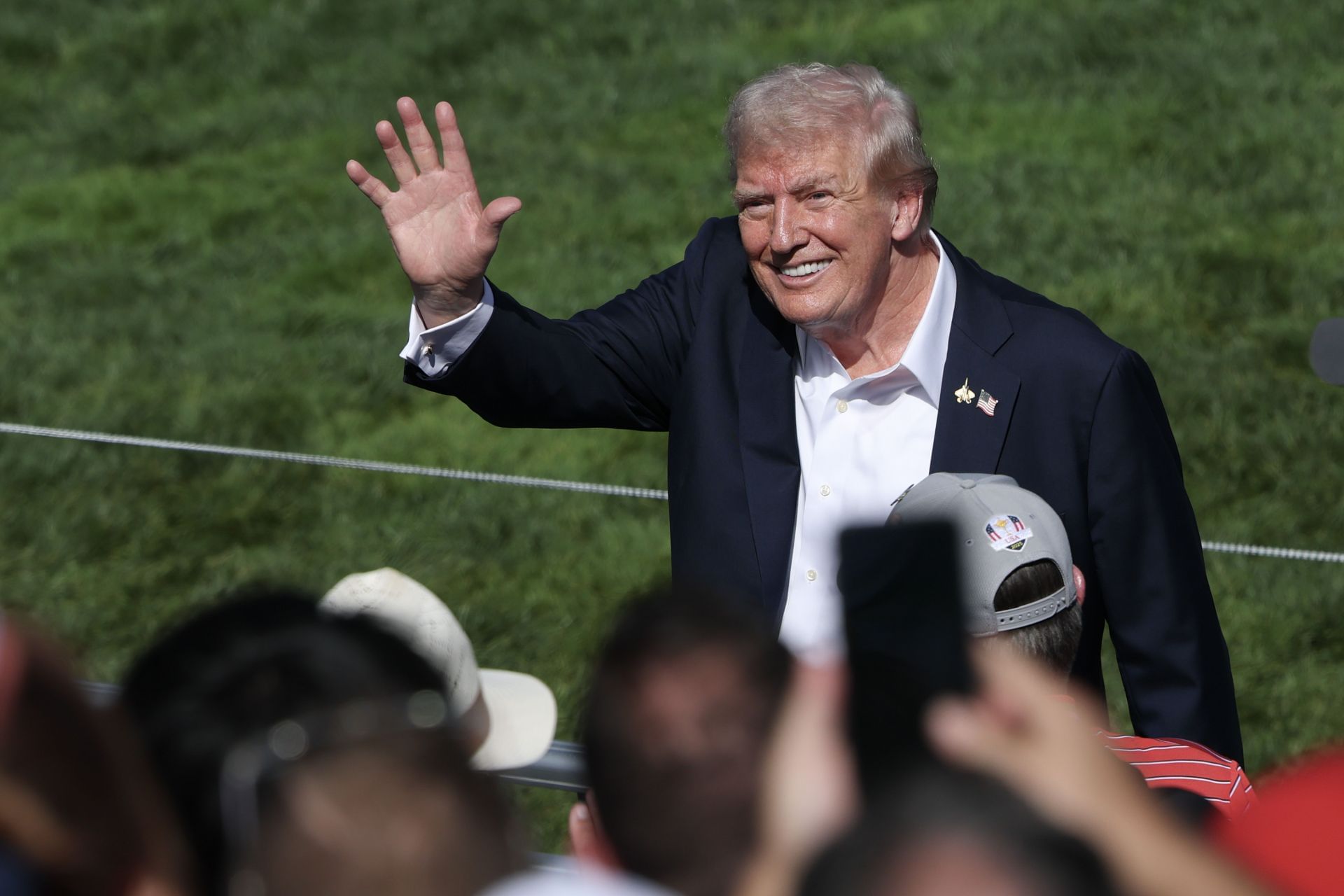 President Trump Attends The Ryder Cup At Bethpage In New York - Source: Getty