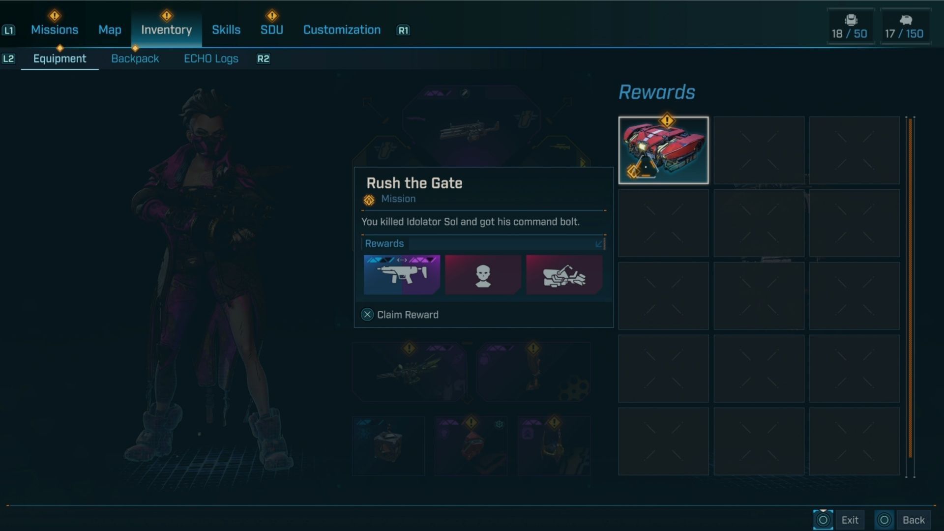 And finally, your rewards for a job well done in Borderlands 4! (Image via 2K Games)