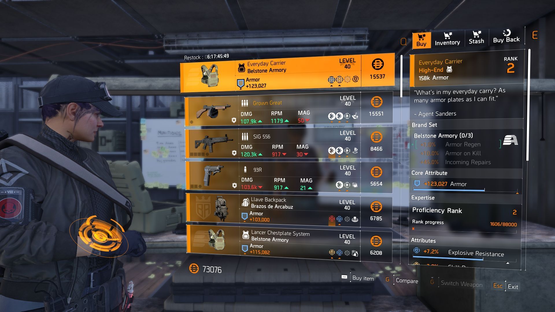 The Division 2 vendor at the White House helipad (Image via SK Gaming || Ubisoft)