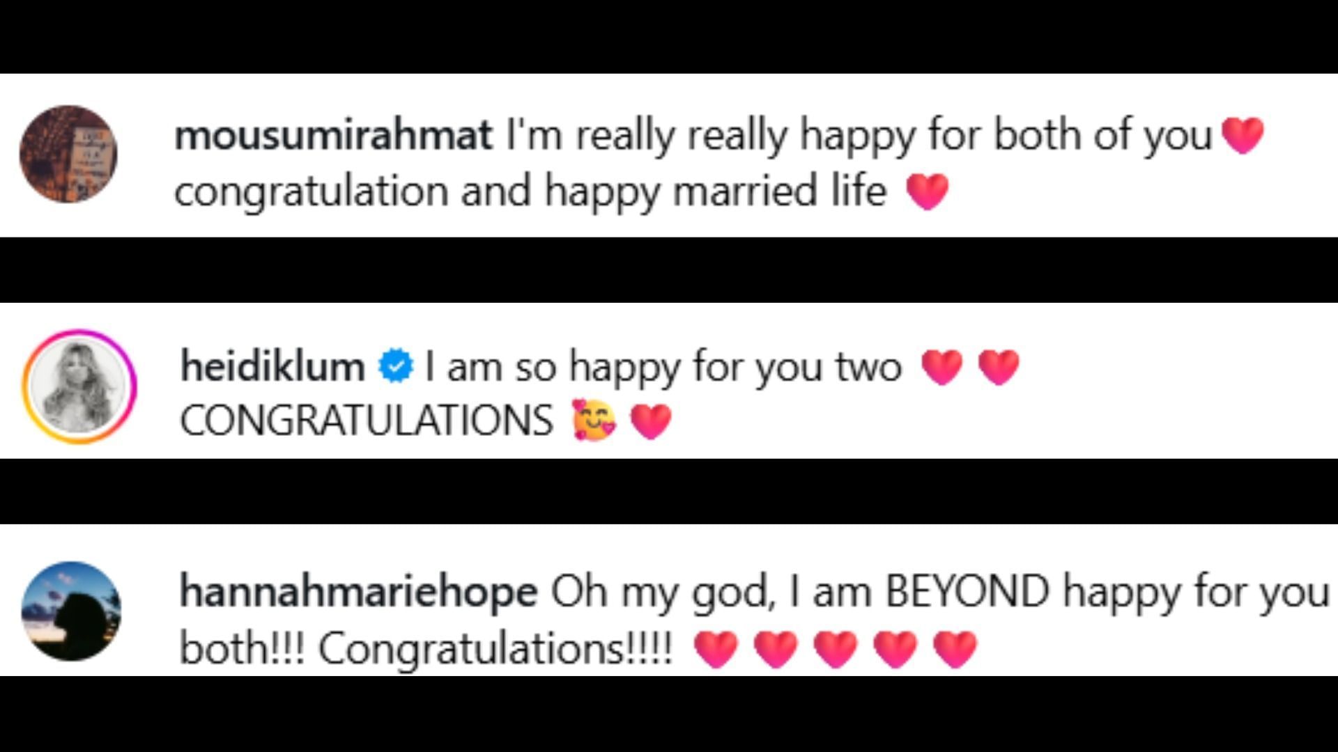 Fans expressed their happiness over Blanco and Gomez&#039;s wedding (Image via Instagram/@itsbennyblanco)