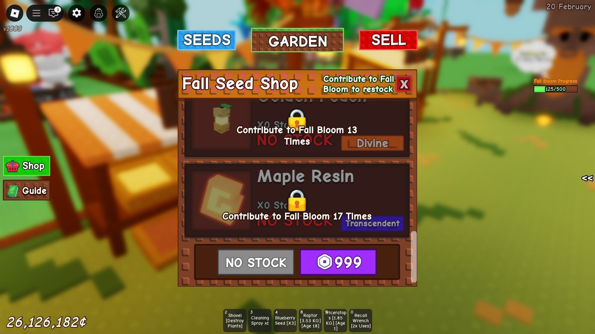 Maple Resin in the Fall Market Shop (Image via Roblox)