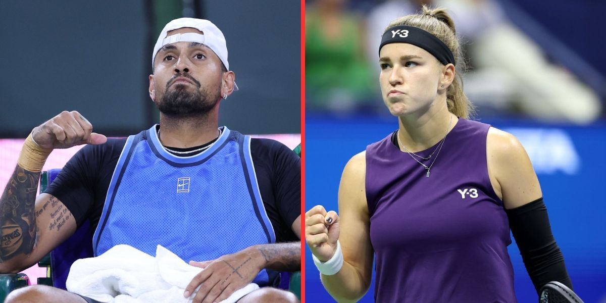 "Ultimate beta move" - Nick Kyrgios brutally ridicules Karolina Muchova's ex-boyfriend for stalking her, making her break down in tears at US Open