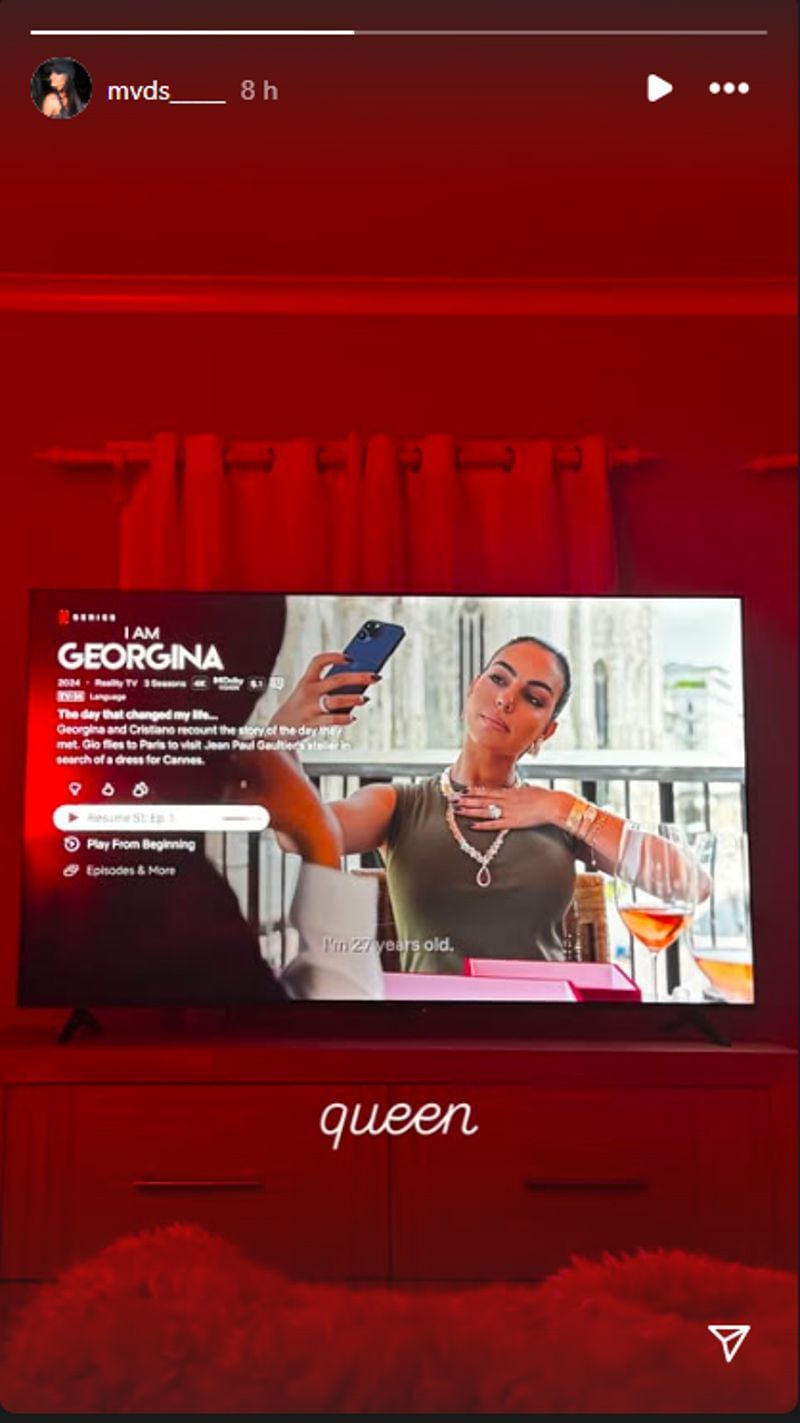 Lucas Giolito&#039;s girlfriend, Madalana, reacted after watching Cristiano Ronaldo&#039;s fiancee, Georgina Rodriguez.(Via Instagram)